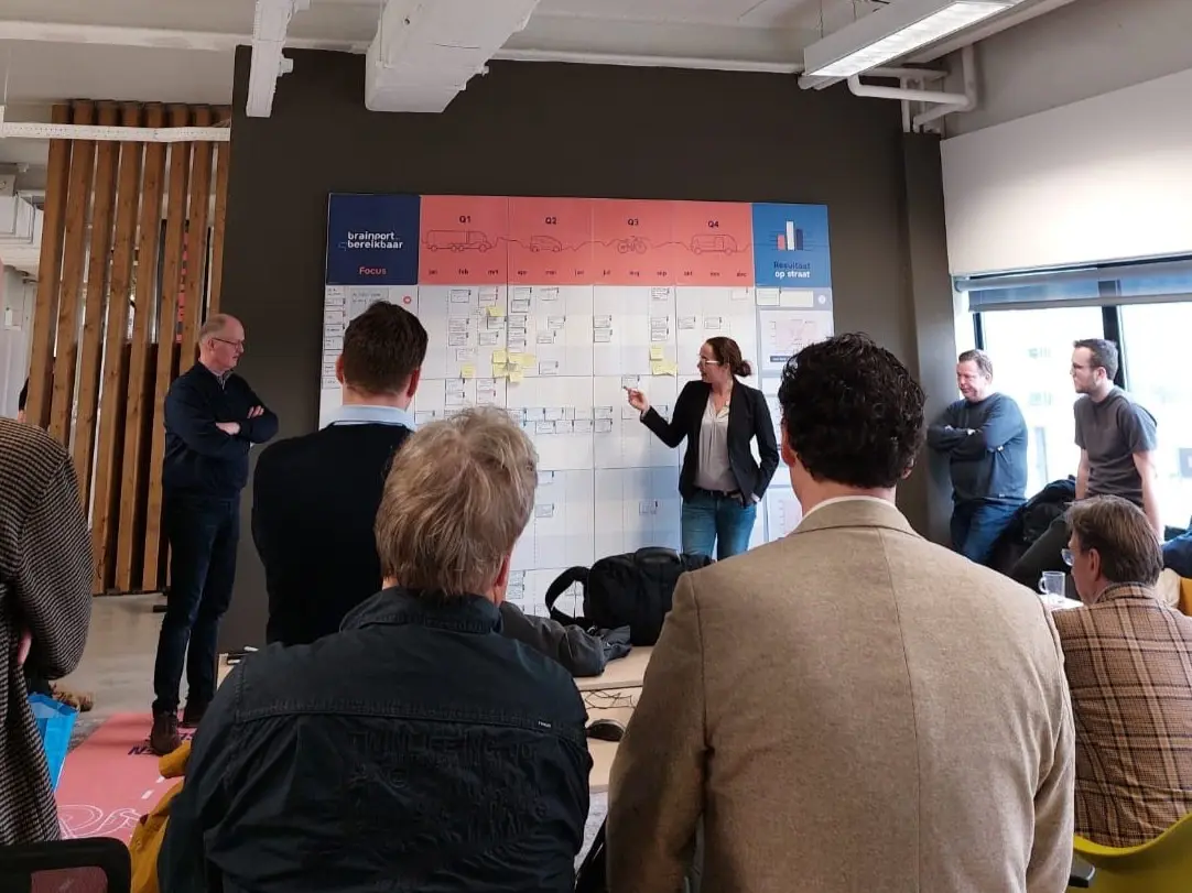 Brainport bereikbaar obeya bord